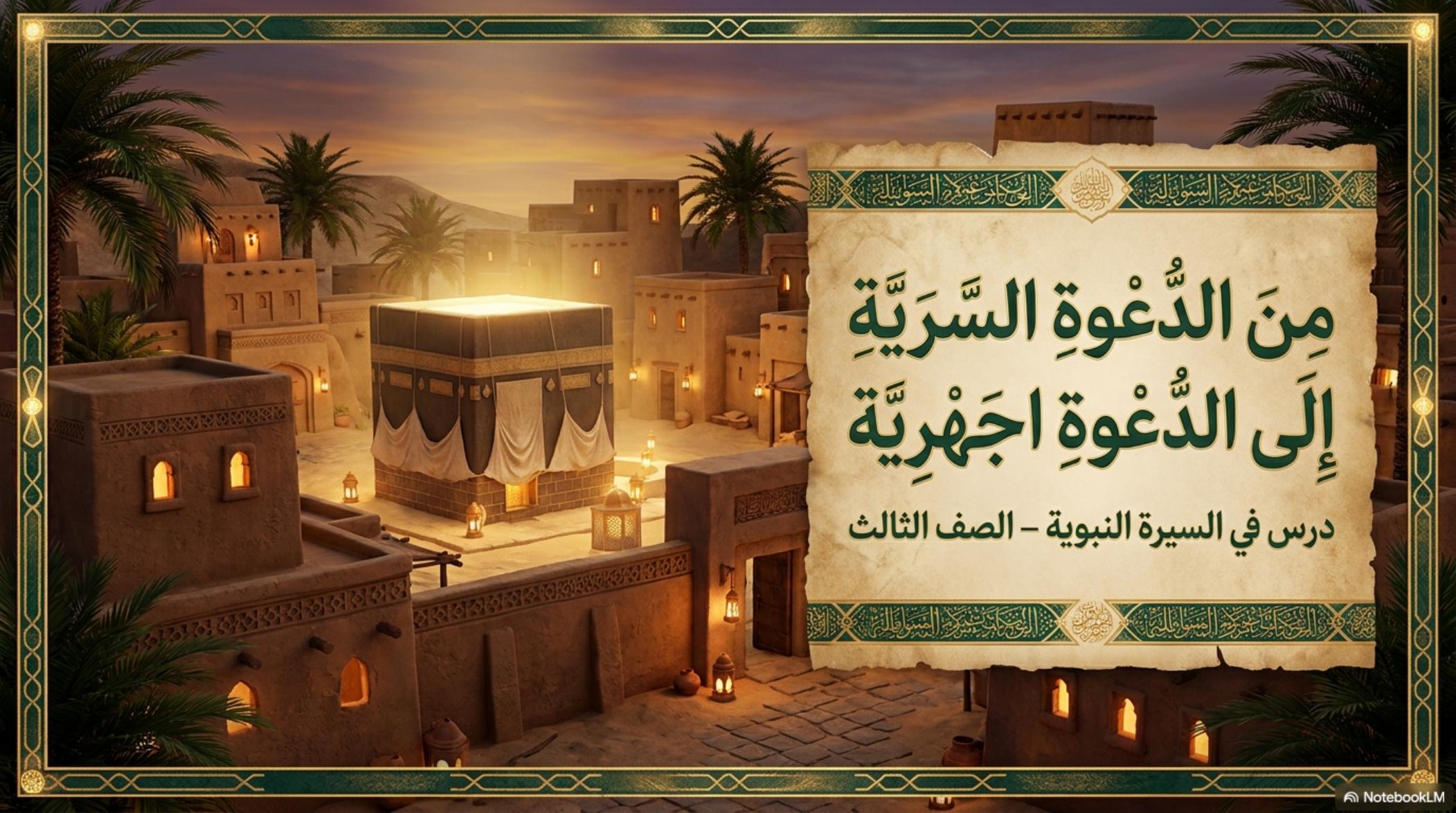 صفحة 1 من كتاب الدعوة السرية والجهرية